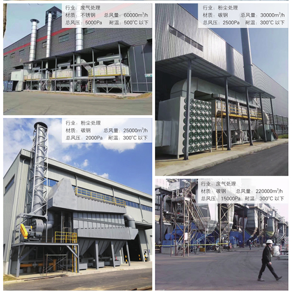 環(huán)保設(shè)備配套風(fēng)機(jī)廢氣粉塵行業(yè)案例-佰斯拓